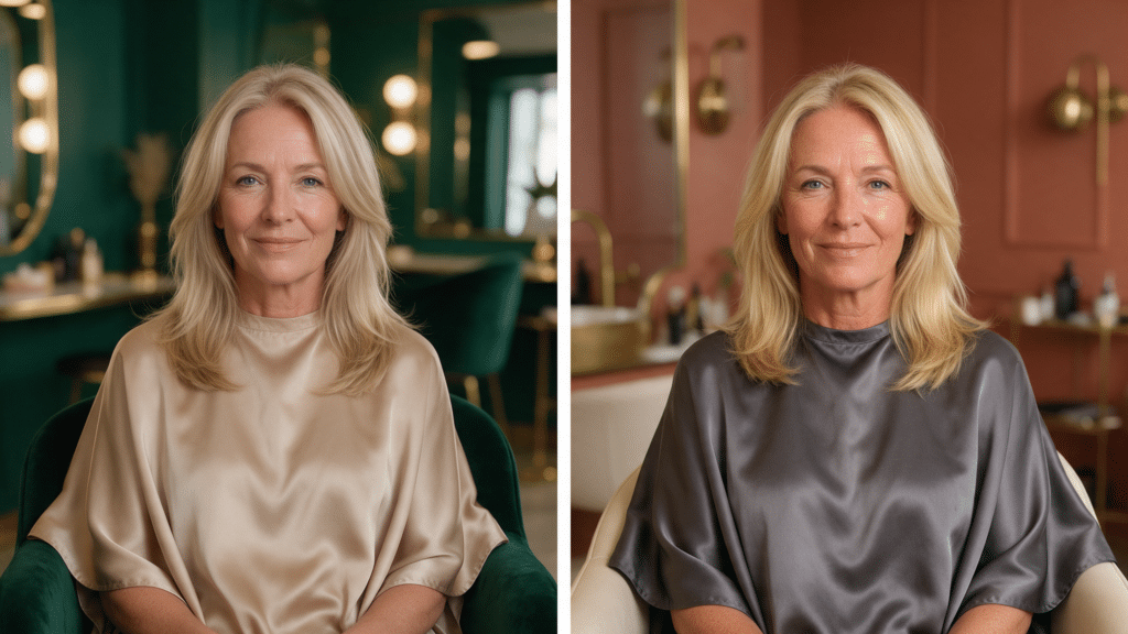 blonde hair over 50 older women