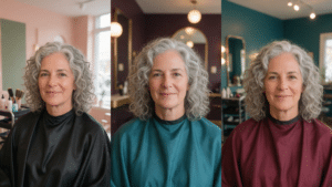 curly gray hair over 50 curls