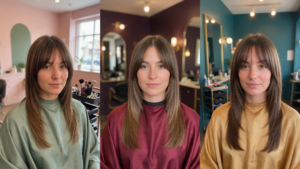 curtain bangs straight hair