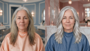 gray hair highlights