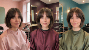 short curtain bangs